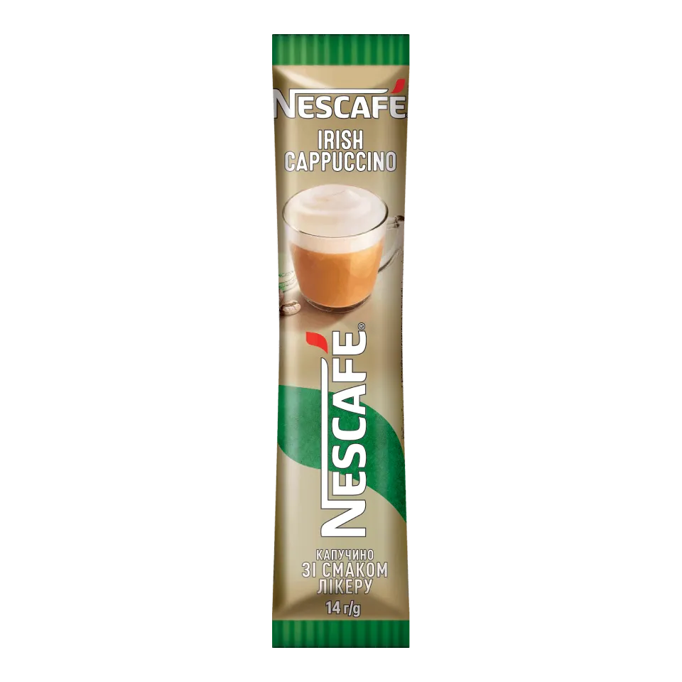 Напій кавовий NESCAFÉ® Irish Cappuccino у стіках | Nescafé UA